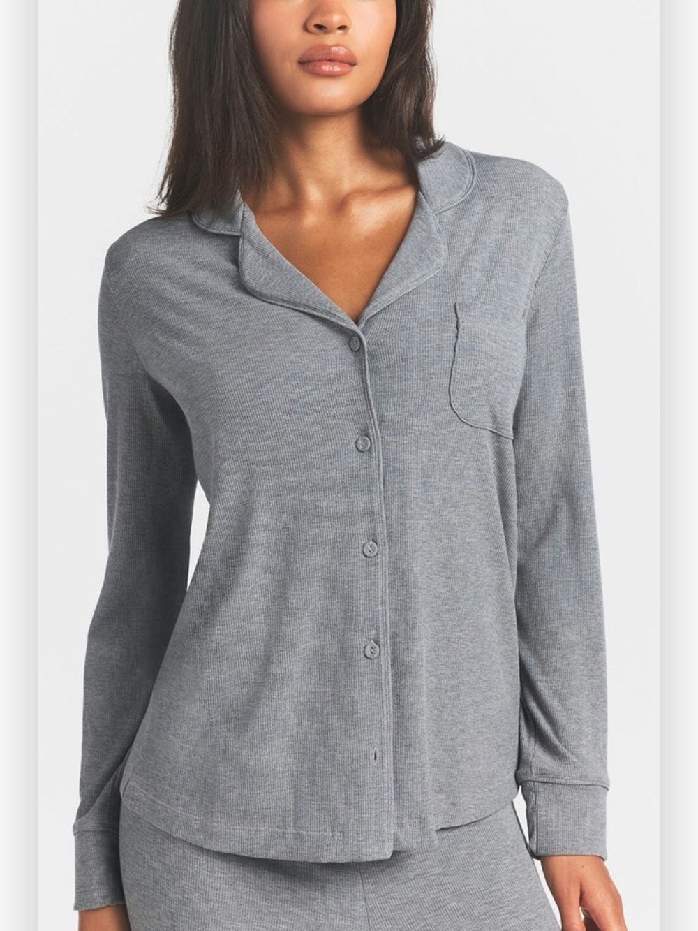 Skims Soft Lounge Sleep Set - Heather Grey View 6